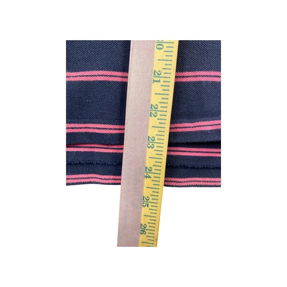 Ralph Lauren Sport The Skinny Polo‎ Long Sleeve Striped Navy Pink Mens L